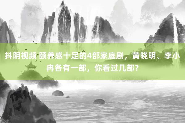 抖阴视频 颐养感十足的4部家庭剧，黄晓明、李小冉各有一部，你看过几部？