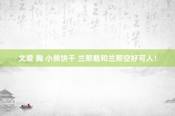 文爱 胸 小熊饼干 兰那魈和兰那空好可人！