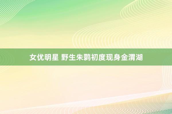 女优明星 野生朱鹮初度现身金渭湖