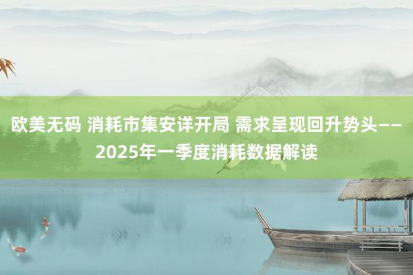 欧美无码 消耗市集安详开局 需求呈现回升势头——2025年一季度消耗数据解读